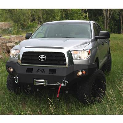 Fab Fours Heavy Duty Winch Front Bumper with Lights and D-ring Mounts (Black) - TT07-H1851-1
